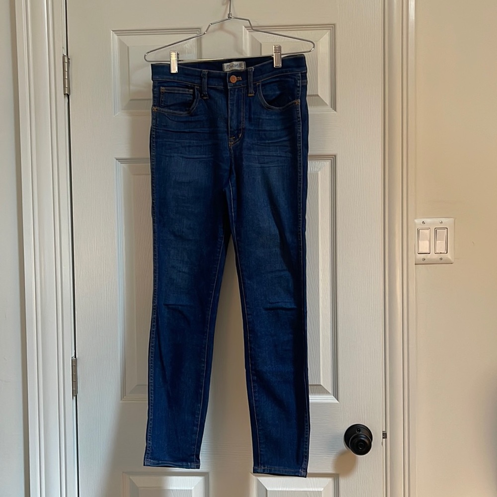 A Pair of Madewell High Riser Skinny Jeans